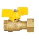 Double Lin Water Female Swivel Nut - Female/Female Short Handle 20mm PN25